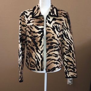 Maggy London Tiger Print Jacket
